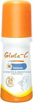 Gluta-C Deodorant Roll-On, 24-Hour Odor and Sweat Protection, Smoothens and Hydrates Underarm Skin, Paraben-Free, Quick-Dry, 40ml for Women & Men