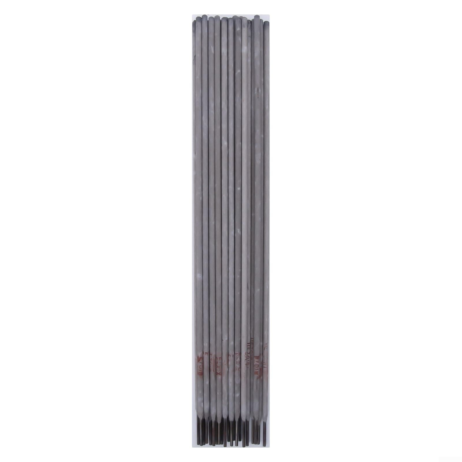 Low Hydrogen E7018 Welding Rods 3.2mm, Carbon Steel Electrodes for Steel - Basic Coated, 500g Pack (300-400mm Length, Silver)(2.5mm)