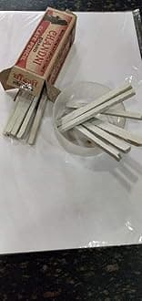 Saleti Slate Pencil Office Stationery White Natural Lime Stone Slate Pencils 360 Gram Tukda