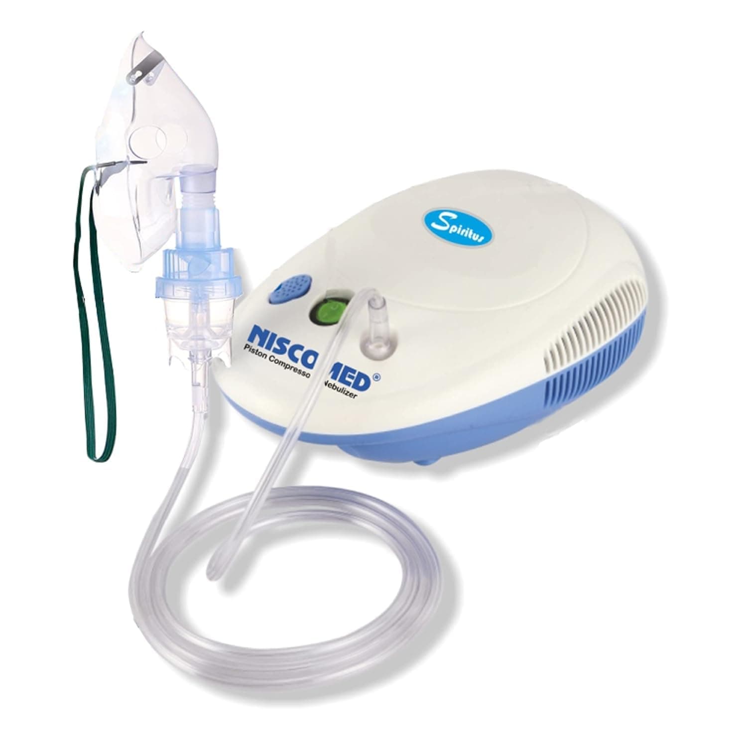 NISCOMED Compressor Nebulizer Machine for Adults & Kids | Fast & Effective Respiratory Therapy | Low Noise | Doctor Recommended for Asthma, COPD & Cough