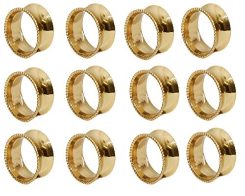 1 doz. (12 pcs) NAPKIN RING - GOLD - Ima Brass