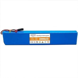 Electric Scooter Battery 36v 10S4P 36V 100000mAh Electric Scooter Lithium Battery 18650 Battery Pack 36V 100Ah(1 Count (Pack of 1))