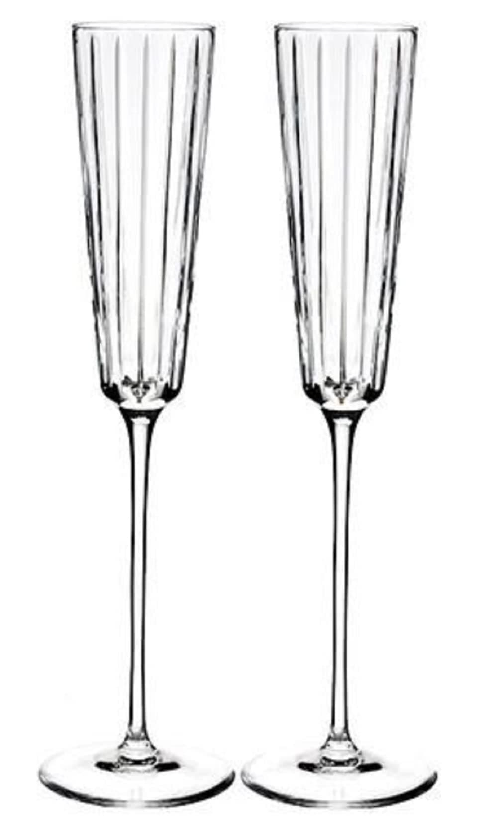 Avenue Champagne Flute Pair, Clear, 6 oz
