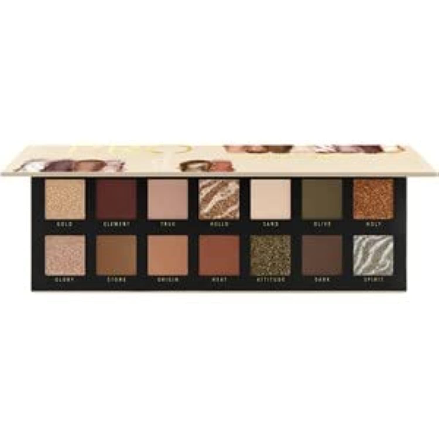 Pro Natural Spirit Slim Eyeshadow Palette, No. 010 Neutral Elements, Multicoloured, 16 Colours, Intense, Matte, Metallic, Shimmering, Vegan, Nano Particulate Free (10.6 g)
