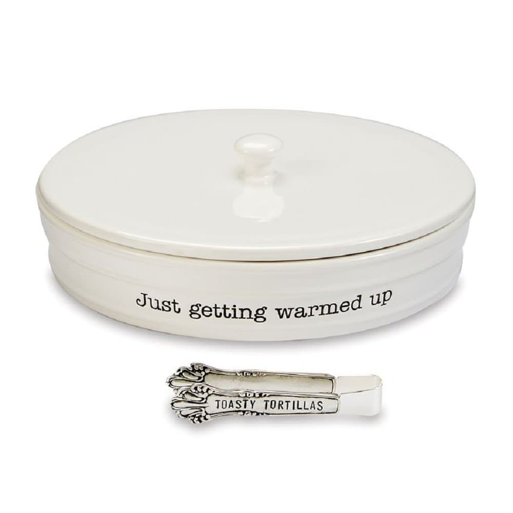 Mud Pie Ceramic Tortilla Warming Dish Set of 1