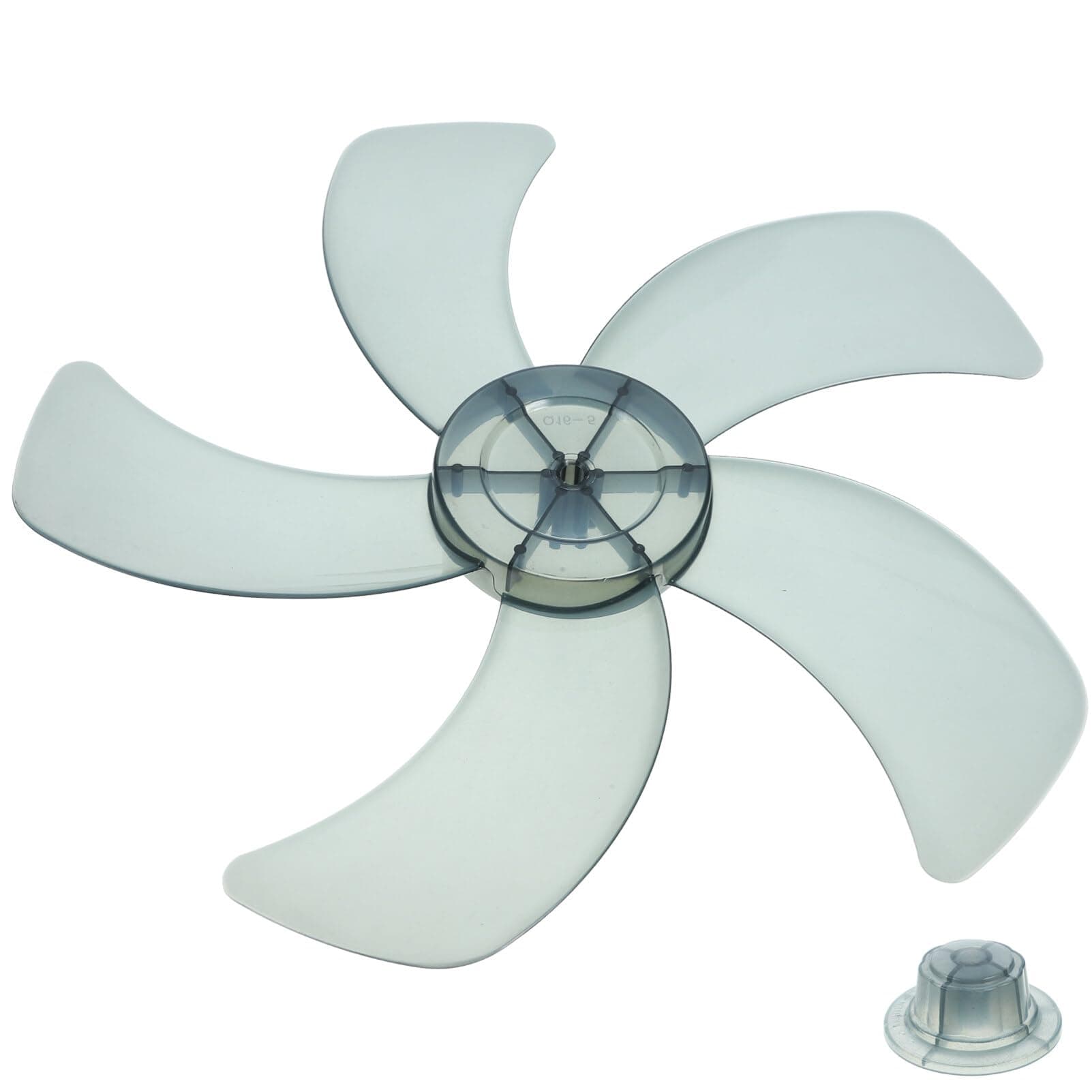 Alipis Plastic Fan Replacement 5 Leaves with Nut for Household Standing Pedestal Fan Electric Fan Table Fanner Accessories 14inch