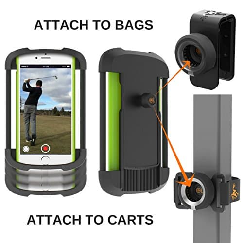 Frogger Golf - Record Golf Swing Phone Latch-It - Universal Smart Phone Holder Attachment to Golf Bags and Golf Carts | Part of The 2017 PGA Merchandise Show “Best Latch-It Ecosystem