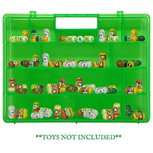 Life Made Better Improved Green Storage & Carrying Case Toy Mini Figure Organizer, Compatible with Mighty Beanz. This Box is Not Created by Mighty Beanz