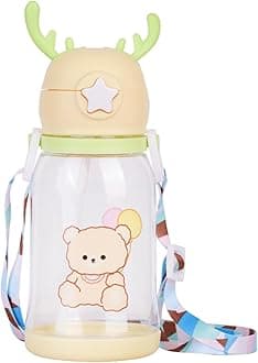 Panchhi Store Plastic Kids Water Bottle For School, Picnic Bottle, Kids Bottle For Travel,Home,School, 600 Ml, Yellow