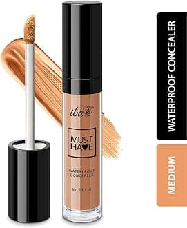 Must Have Waterproof Concealer Matte Finish - Medium 8ml | Full Coverage & Long Lasting | Oil Free & Lightweight | Easily Blendable Concealer For Face Makeup | 100% Natural & Vegan Makeup