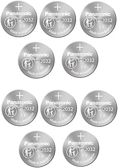 Panasonic CR2032 3 Volt Lithium Battery, Pack of 20(4 Packs of 5)