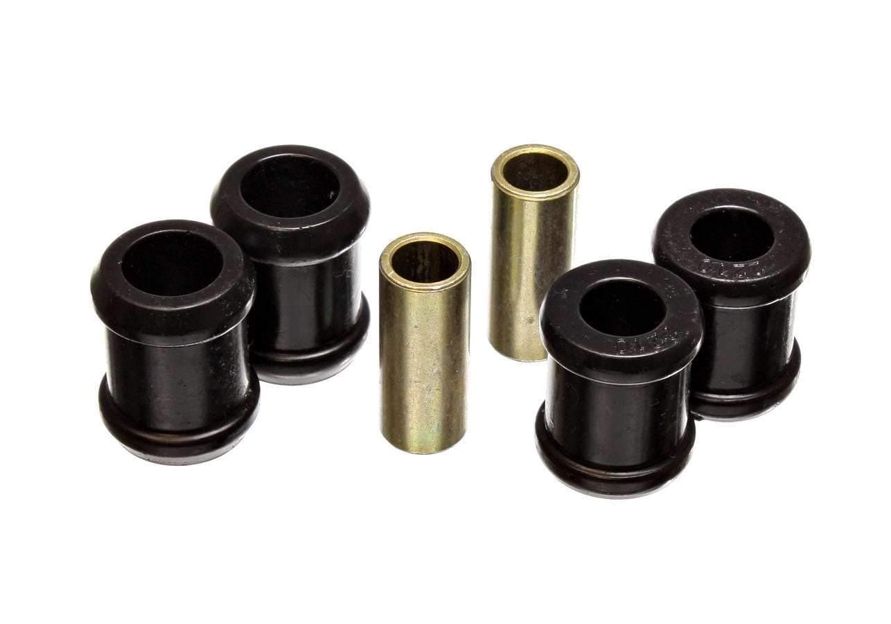 Shock End Bushing, Rear, Polyurethane/Steel, Black/Cadmium, compatible with GM Fullsize Truck 1988-98, Kit