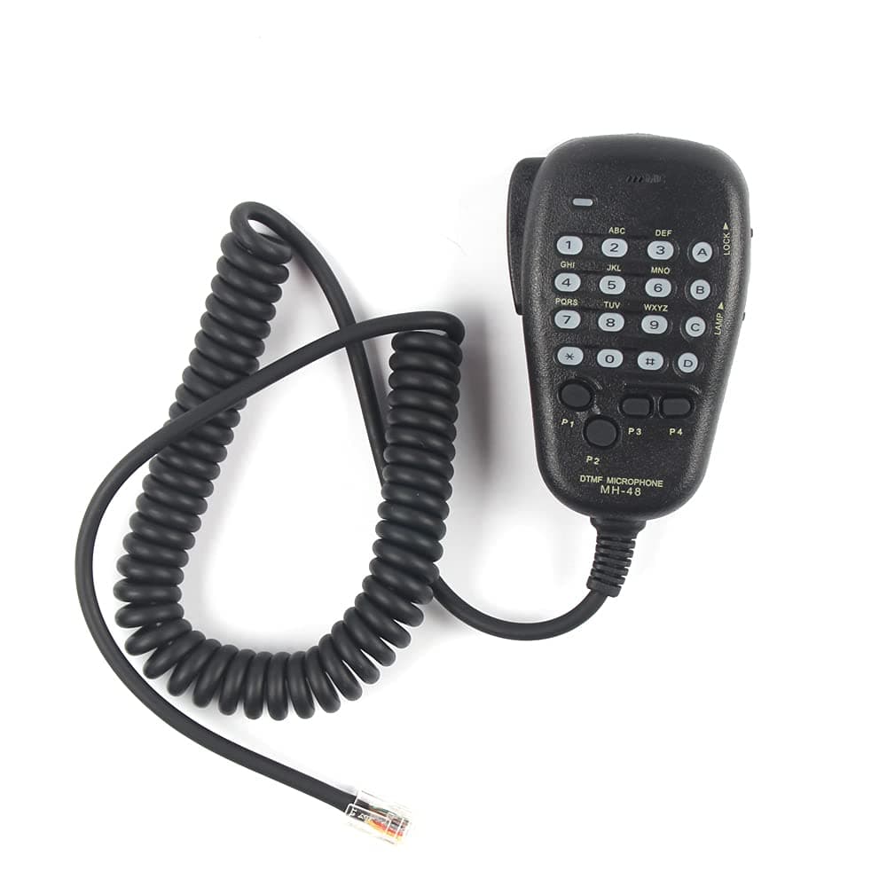 MH-48 DTMF Microphone Speaker MH-48A6J Keypad Mic Compatible with Yaesu FT-8800R FT-8900R FT-7900R FT-1807 FT-7800R FT-2900R FT-1900R