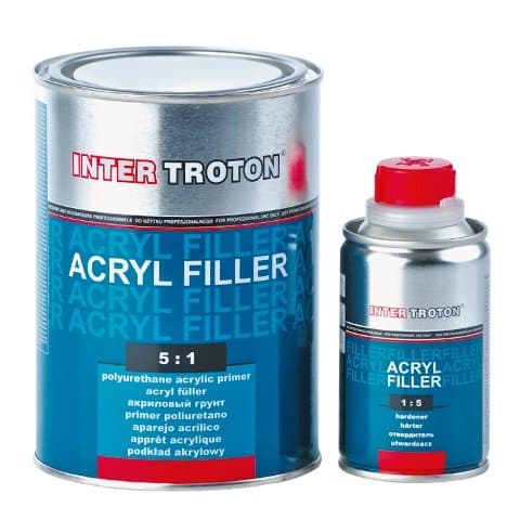 Inter TROTON Acrylic Primer Filler Hs 2 K 5: 1 – 2,5l + 0.5L White