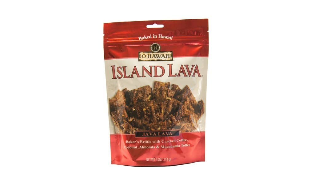 O Hawaii Island Lava Baker's Brittle 4 oz Pack of 2 (java lava)