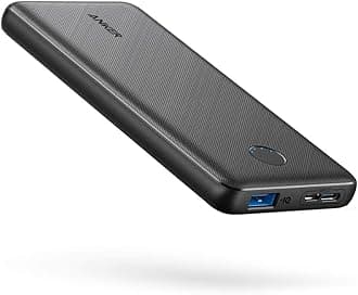Anker Power Bank, 313 Portable Charger (PowerCore Slim 10K) 10000mAh Battery Pack with High-Speed PowerIQ Charging Technology for iPhone, Samsung Galaxy, and More