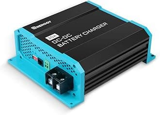 Renogy 12V 20A DC to DC On-Board Battery Charger for Flooded, Gel, AGM, and Lithium, Using Multi-Stage Charging in RVs, Commercial Vehicles, Boats, Yachts, 20A