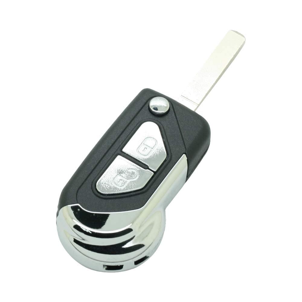 Replacement Key Shell Compatible with CITROEN DS3 C3 2 Button VA2 Blade Keyless Entry Remote Flip Key Case Fob PG321