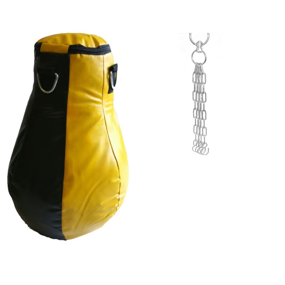 Maize Filled Heavy Punch bag Kick Boxing MMA Pad Muay Thai Angle With chain