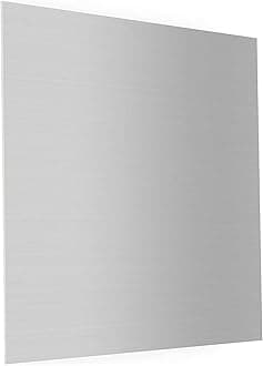 5052 H32 Aluminum Sheet Metal 12 x 12 x 1/64 (0.02”) Inch Flat Plain Thin Aluminum Plate Covered with Protective Film, Rectangle Aluminum Metal Plate for Crafting, Industrial, 0.5mm