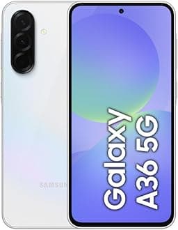 Galaxy A36 5G, Android Smartphone, 128GB Storage, 8GB RAM, Awesome White, 6x OS Upgrades, Large Display, Octa-Core Processor (UAE Version)