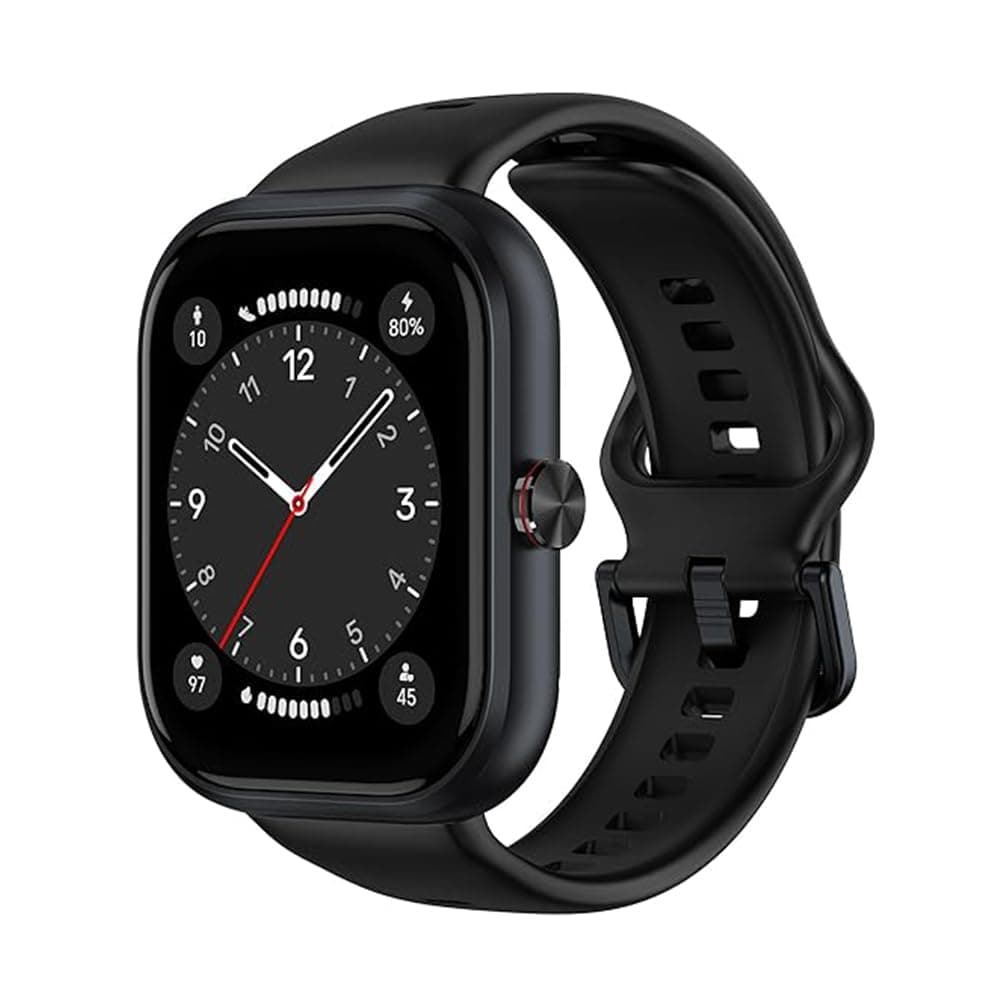 CHOICE Smart Watch, 1.95 inch AMOLED, Spo2, Bluetooth Calling, GPS, 12 Days Standy,5ATM, Compatible with Android and iOS, Black