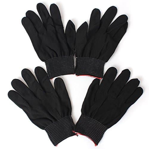 2 Pairs Antistatic Nylon Work Glove Grip Durable Knit Working Safety Gloves (Random: Color)