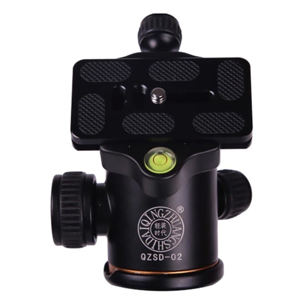 QZSD-02 360℃ Aluminum Ball Head + Quick Release Plate for Camera Tripod Monopod