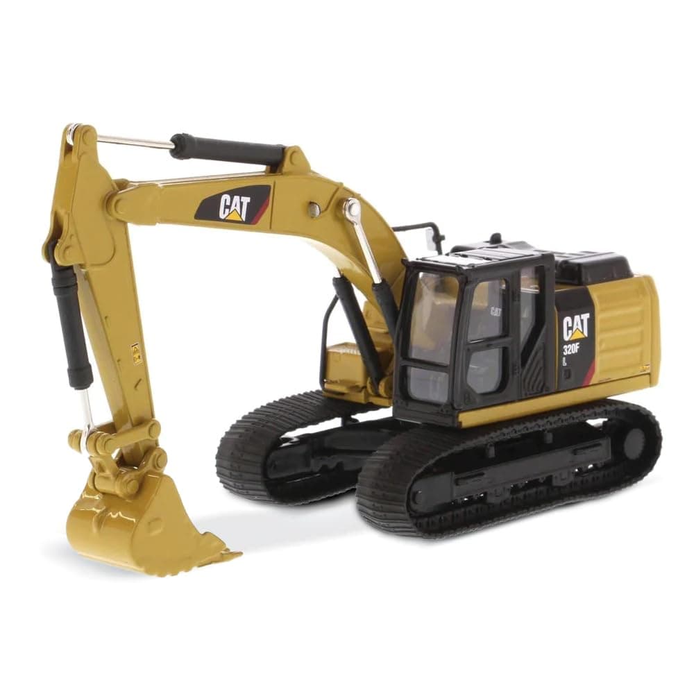 Diecast Masters 1:64 Caterpillar 320F L Hydraulic Excavator, Play & Collect Series Cat Trucks & Construction Equipment | 1:64 Scale Model Diecast Collectible Model 85690