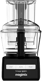 Magimix 3200XL Food Processor | 2.6L BPA-Free Bowl | Quiet & Powerful Motor| Multifunctional 6 in 1 Solution | Black | 18373