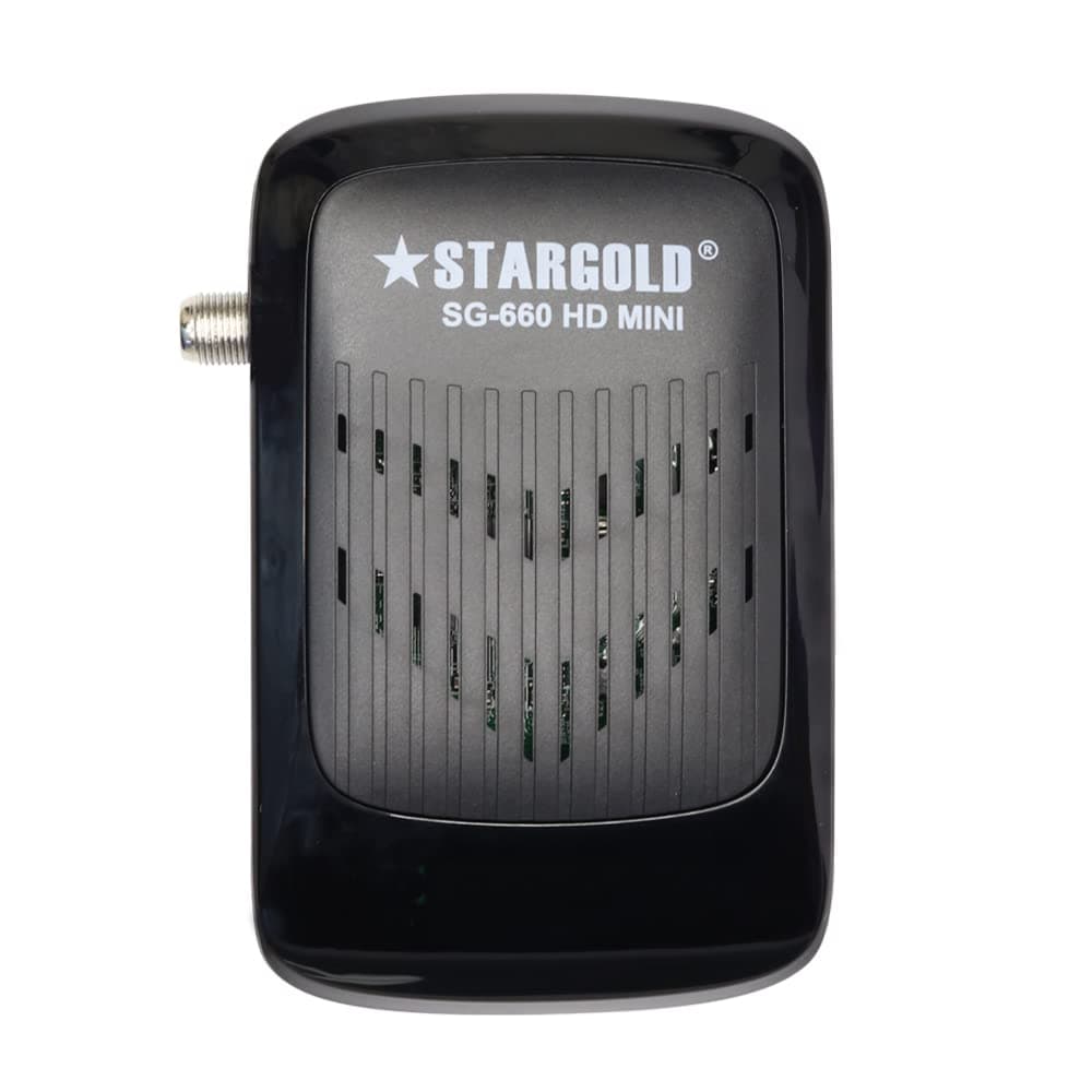 STARGOLD Satellite Receiver Full HD 4K, 4000 Channels, EPG, MPEG-2/4, OSD, Blind Scan/auto Scan, Support USB PVR, SG-660 HD MINI