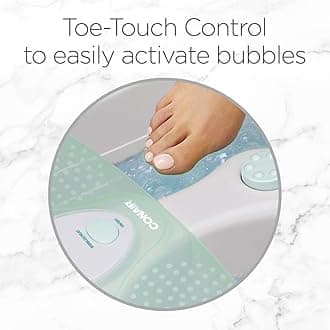 Conair Foot / Pedicure Spa with Massaging Bubbles; Includes 3 Attachments