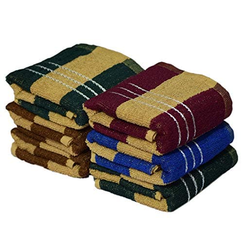 B.H Cotton Hand Towel (Multicolour, 14x21inch)