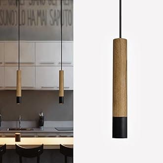 wood pendant light