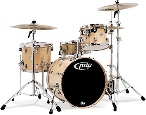 Pacific PDP Concept Maple 4-Piece Drum Shell Pack w/Chrome Hardware-Natural (PDCM2014NA)