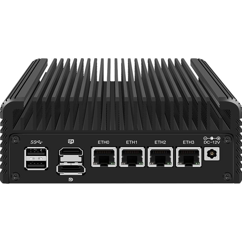 CWWK Firewall Mini PC Intel N Series N100, DDR5 N0 RAM N0 SSD,4 x 2.5GbE i226V LAN,Micro Router Appliance,AES-NI,OPNsense,4*M.2 NVMe
