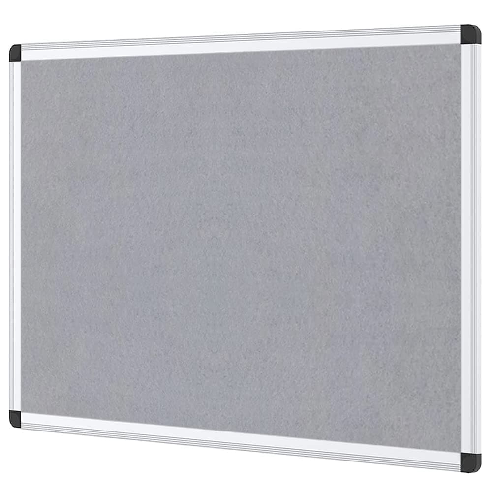 Notice Board Felt Grey, Silver Aluminium Frame, 90 X 60 cm
