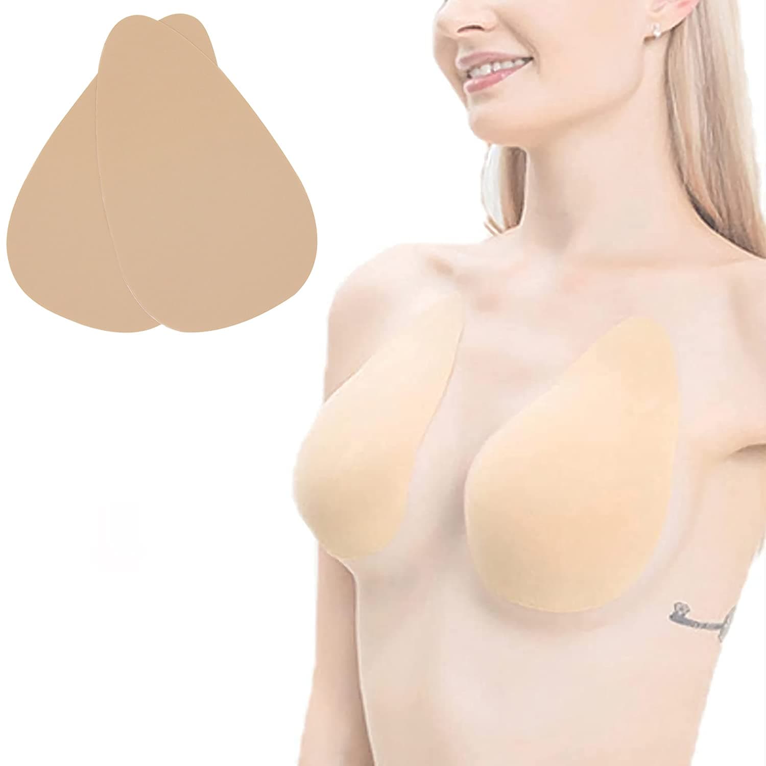 Invisible Breast Lift Tape Adhesive Sticky Push Up Bra for A-E Cup Large Breast