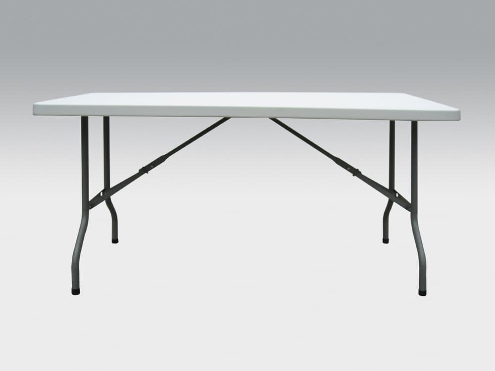 5FT rectangular folding trestle table with fold-away legs FT-10