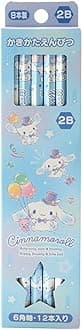 Sanrio 566179 Cinnamoroll Pencil Pack, 2B, Cinnamoroll, 0.3 x 0.3 x 6.9 inches (0.8 x 0.8 x 17.6 cm), Kids Learning Stationery, Character