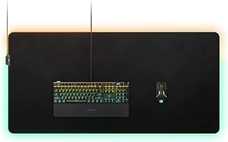 SteelSeries QcK Prism RGB Gaming Mouse Pad - 3XL Cloth - Optimized For Gaming Sensors - Maximum Control