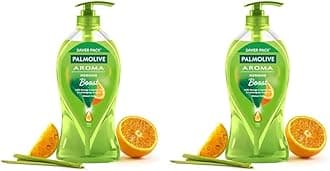 Aroma Morning Boost Body Wash, 750Ml Shower Gel Single Pump Bottle, 100% Natural Citrus Essential Oil & Lemongrass Extracts For A Soft And Smooth Skin, Ph Balanced Bodywash (Pack of 2)