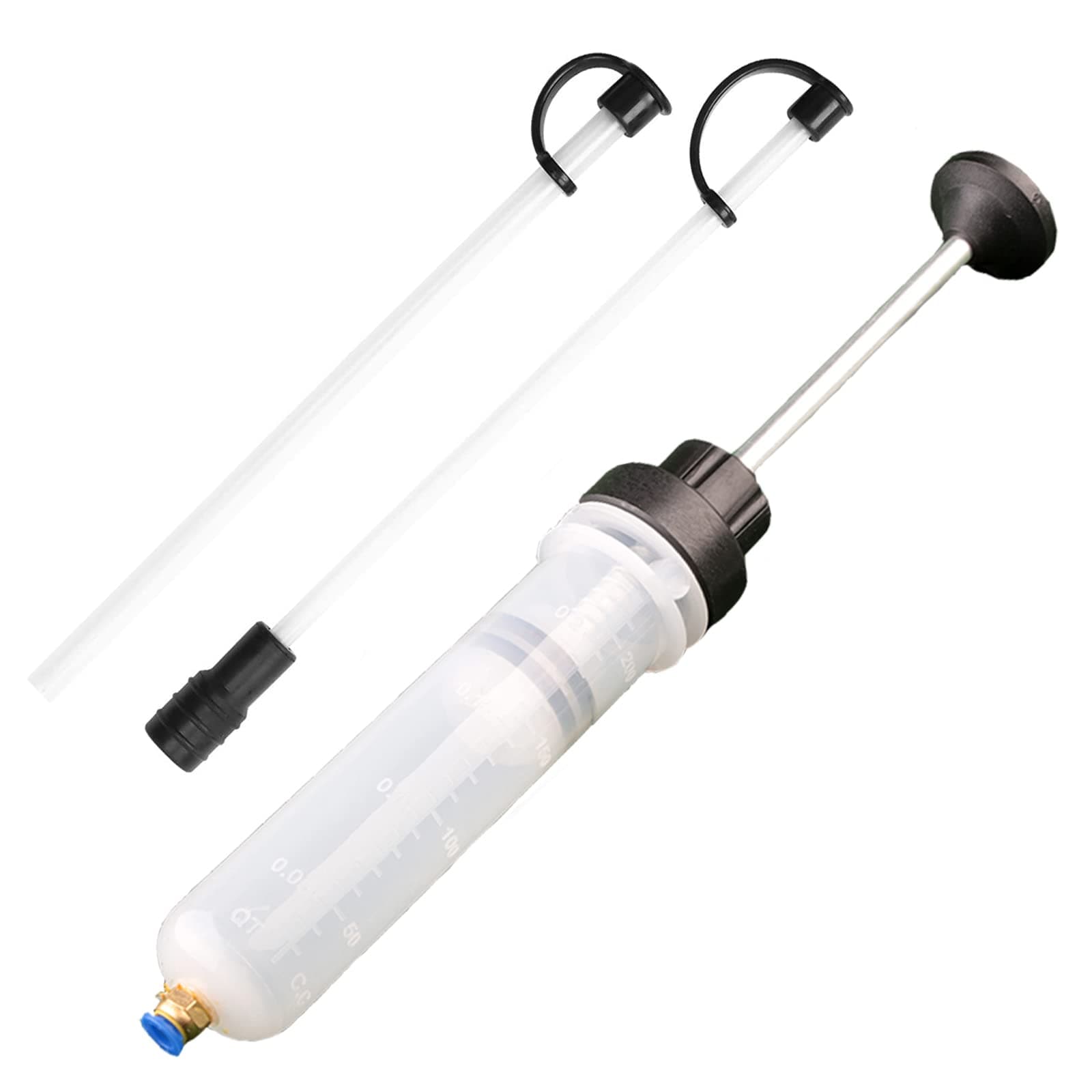 KASTWAVE 200cc Fluid Extractor, Automotive Fluid Extractor Pump, Oil Extractor/Oil Syringe, Manual Fuel Suction & Filler, Fluid Change Evacuator (7 Oz./0.21 Qt.)