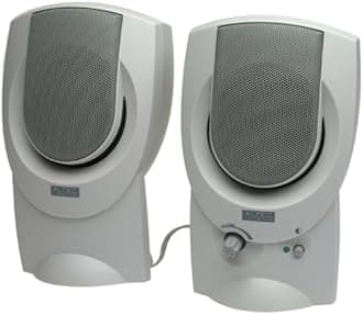 Altec Lansing AVS200 2.0 Computer Speakers (2-Speaker, White)