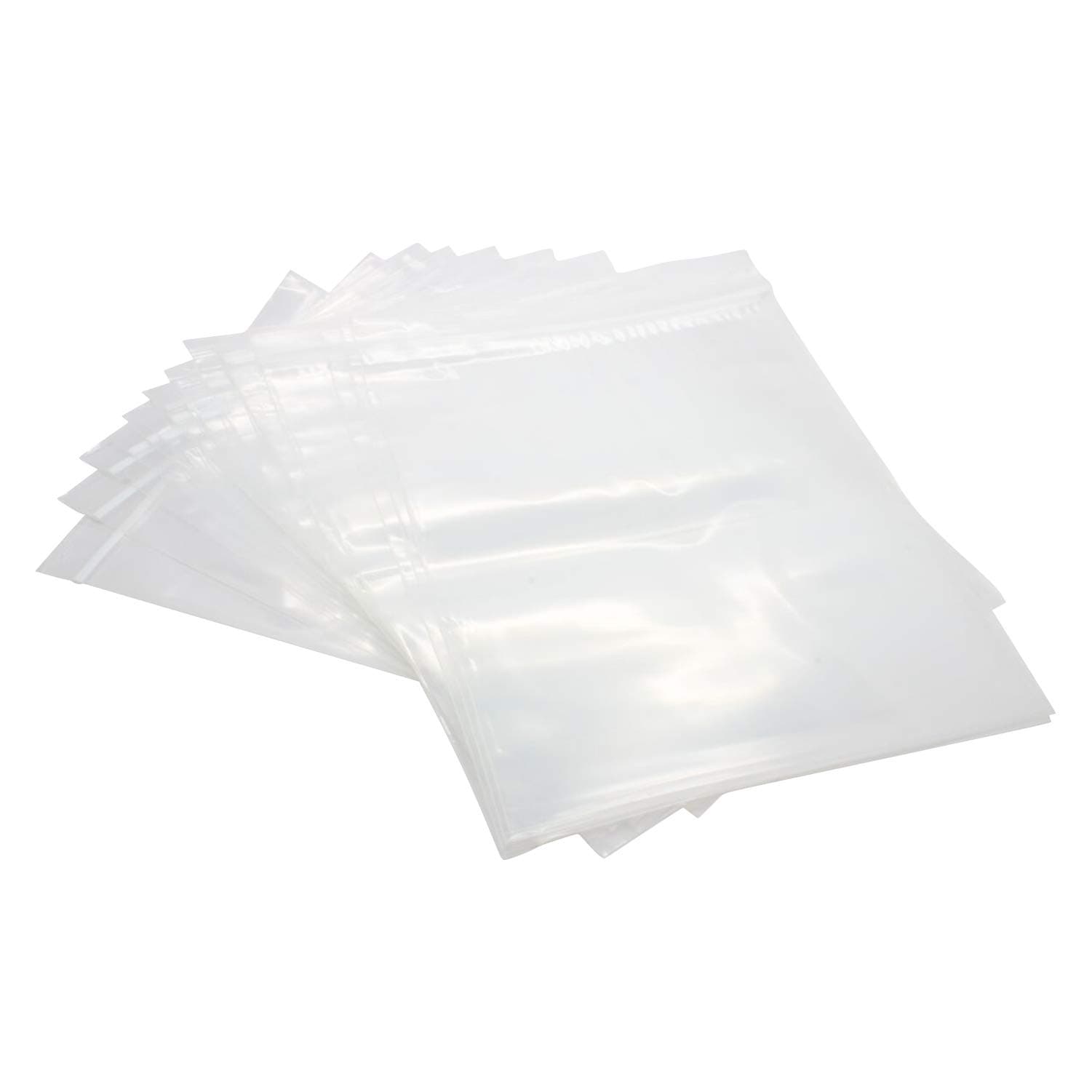 500 Pack Rok Hardware Heavy Duty 10" x 12" Resealable 4Mil Thick Writable Dispenser Plastic Big Clear Poly Zip Food Safe Storage Bags, Large RZ4R1012