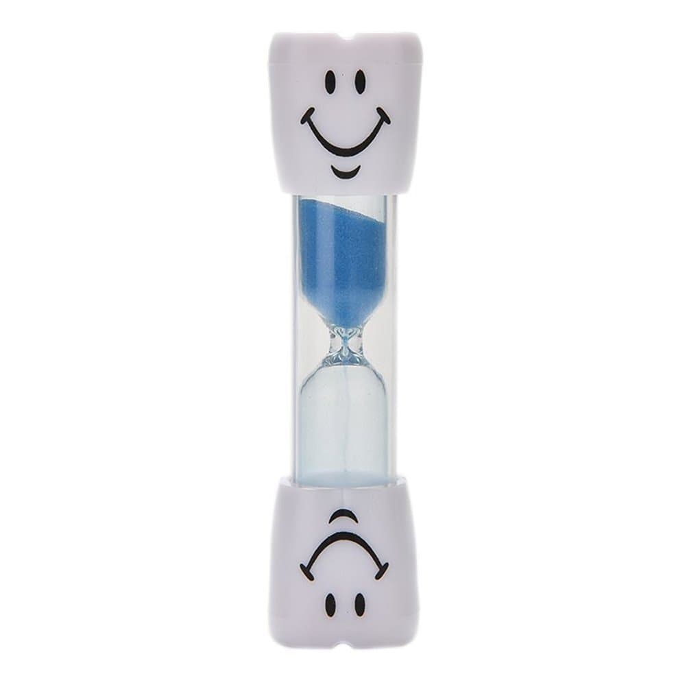 5PCS Security Mini Hourglass Sandglass Sand Clock Timer for Children Brush Teeth Kitchen Countdown (3 Minutes, Blue)