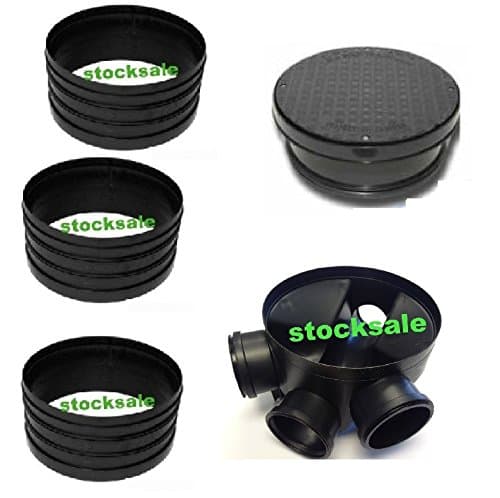 320mm Manhole Inspection Chamber Manhole - Base, 3 Riser, Cover & Frame