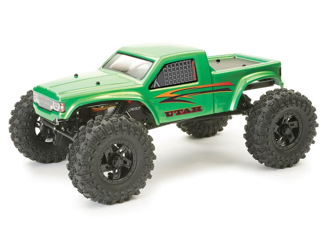 FTX FTX5487GN UTAH 1:18 BRUSHLESS COMP LOW PROFILE RTR CRAWLER RC Car, Green