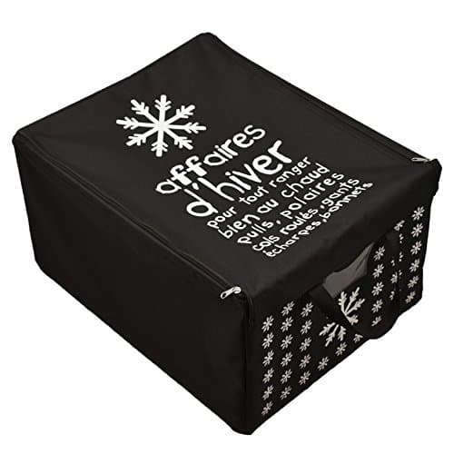 Impact Paris 42036 Box Design Winter 50 x 40 x 28.5 cm Polyester Black