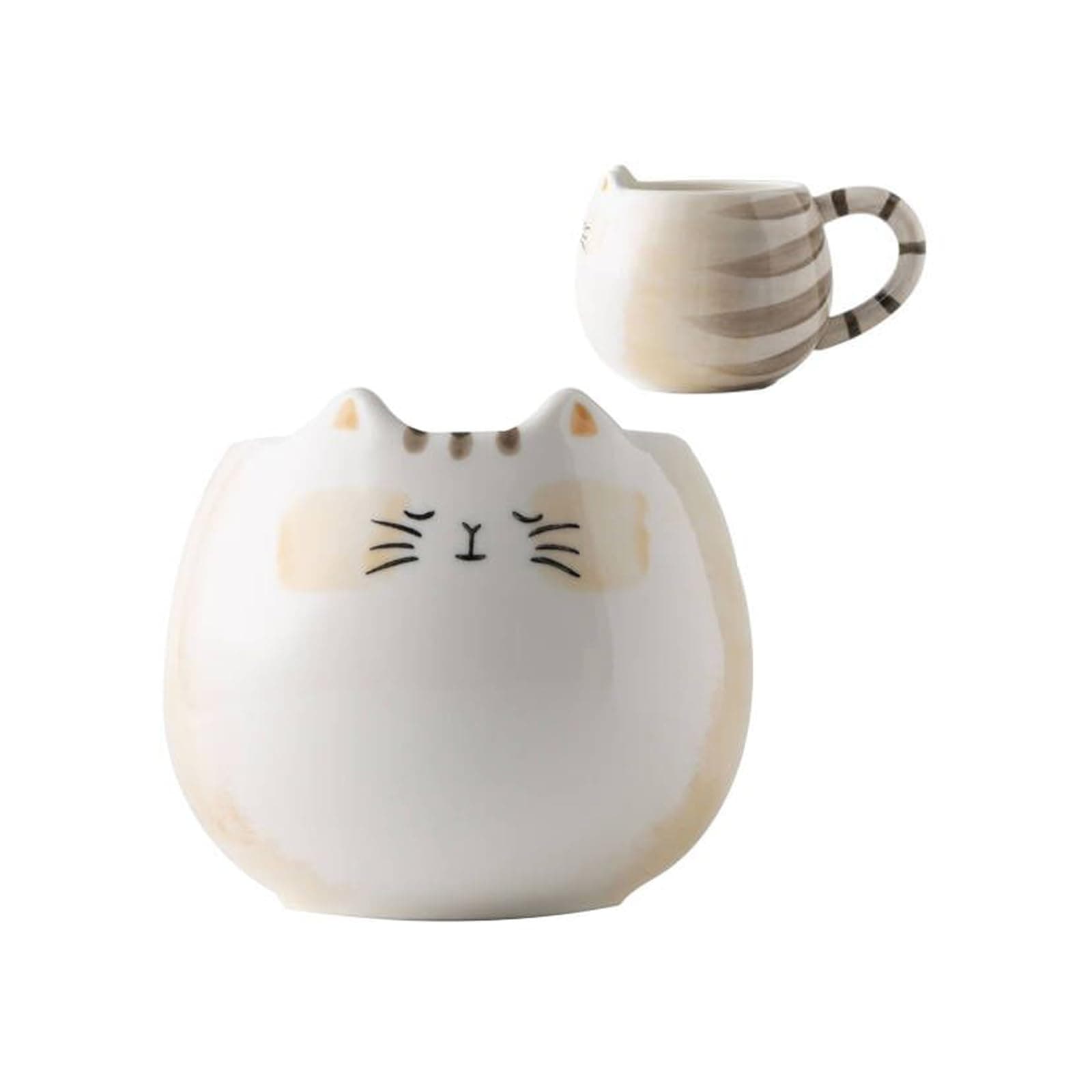 Cute Cat Coffee Mug with Ears, 12 Oz Ceramic Tea Cup for Women and Men, Kitty Themed Choice for Cat Lovers